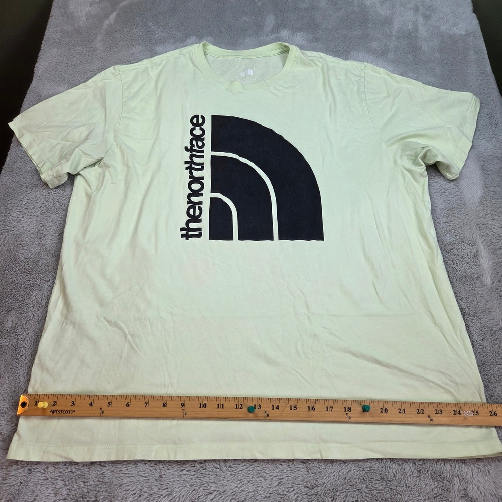 The North Face Graphic T-Shirt Mens XXL Short Sleeve Cotton Logo Mint Green Tee